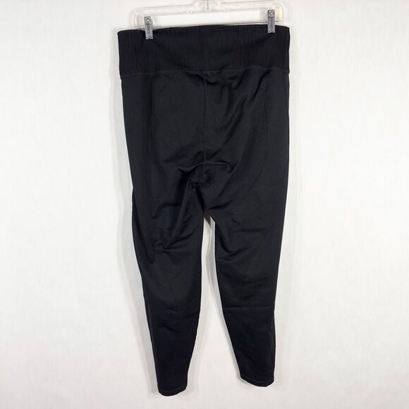 Old Navy Plus Size 2X Activewear Leggings Black Textured High‎ Rise Pants 1372 - Picture 2 of 8